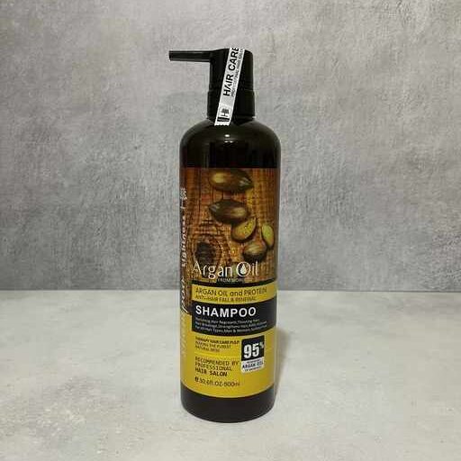 شامپو تقویت کننده و ترمیم کننده مو لایتنس مدل Argan oil حجم 900 میلی لیتر - گالری دلربا