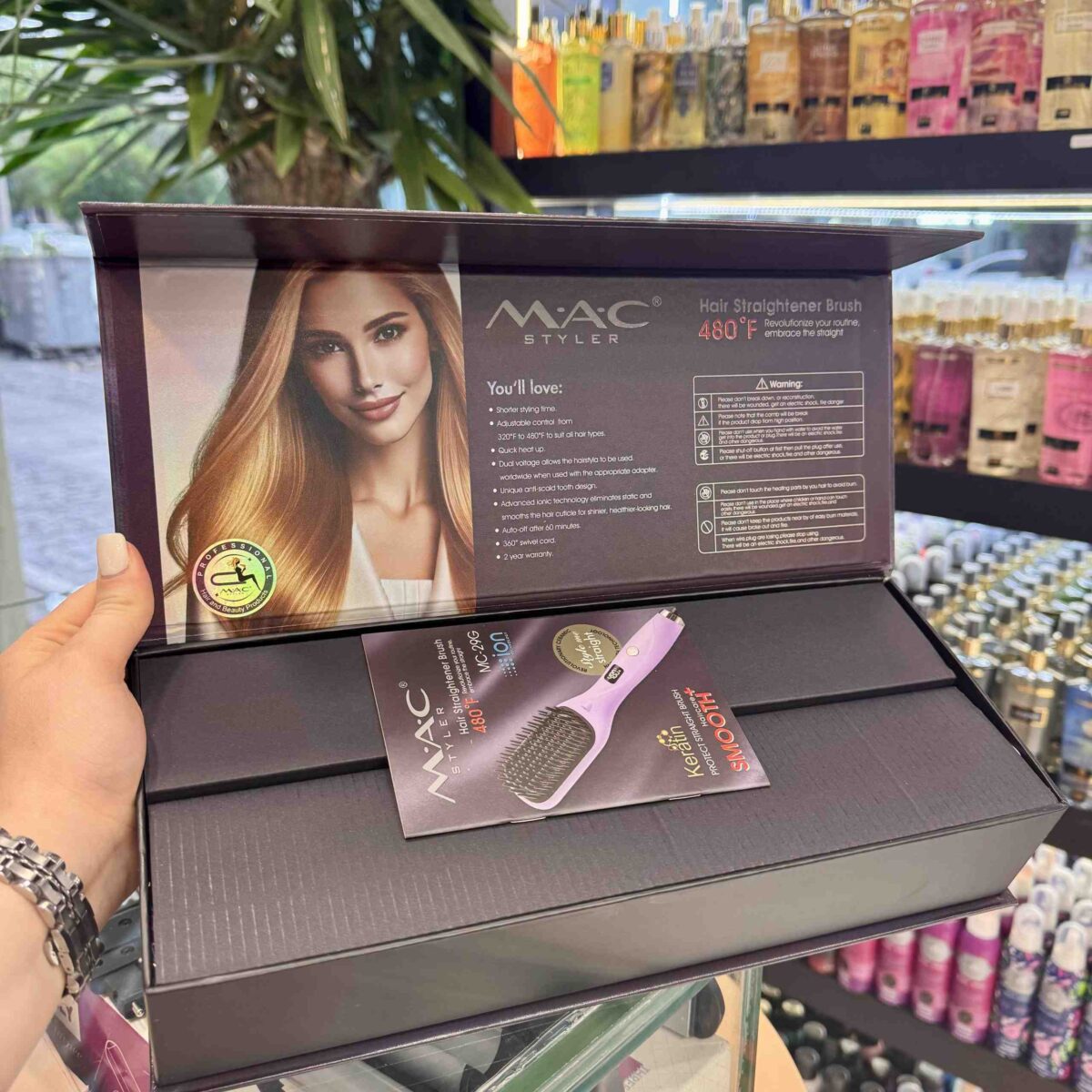 برس حرارتی آیونیک سرامیکی مک استایلر بنفش MAC - گالری دلربا