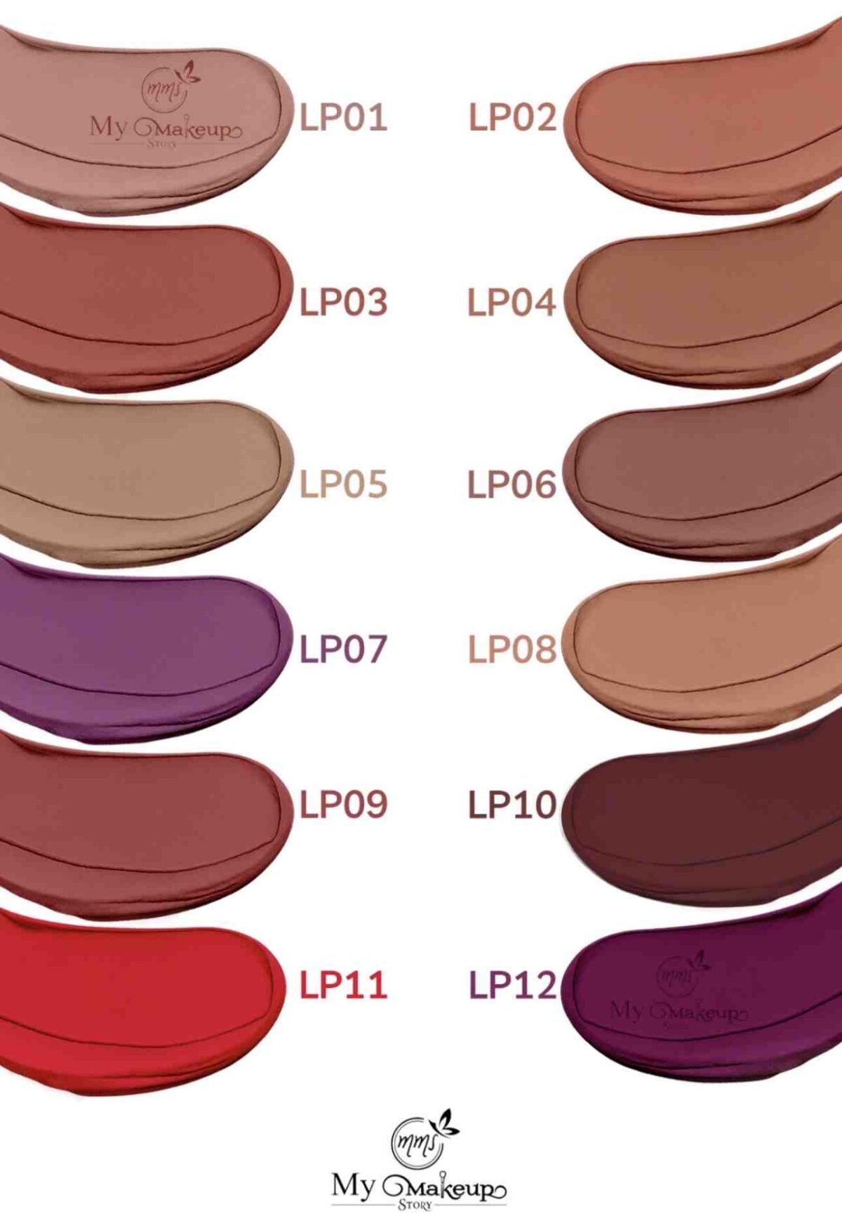 رژ جامد مای میکاپ استوری My Makeup در رنگبندی - گالری دلربا