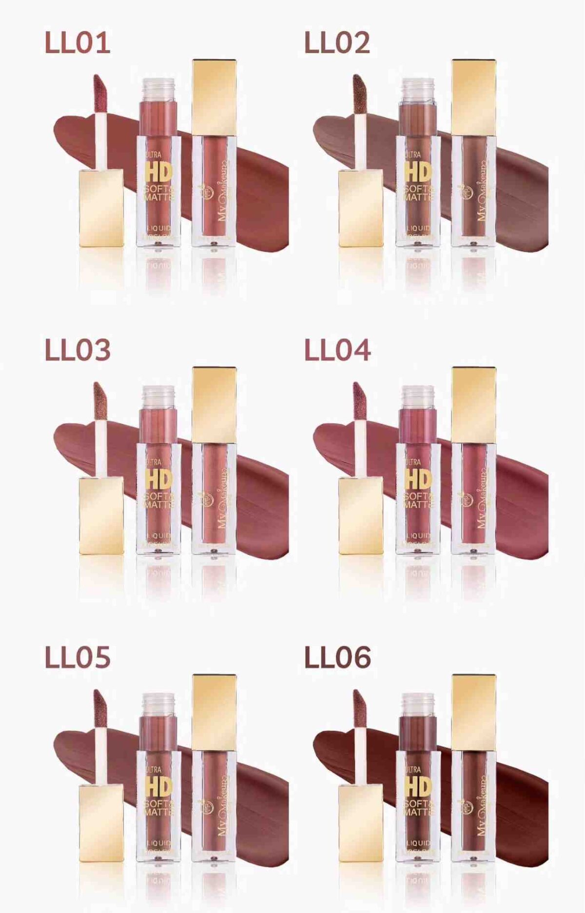 رژ مایع مای میکاپ استوری My Makeup در رنگبندی - گالری دلربا