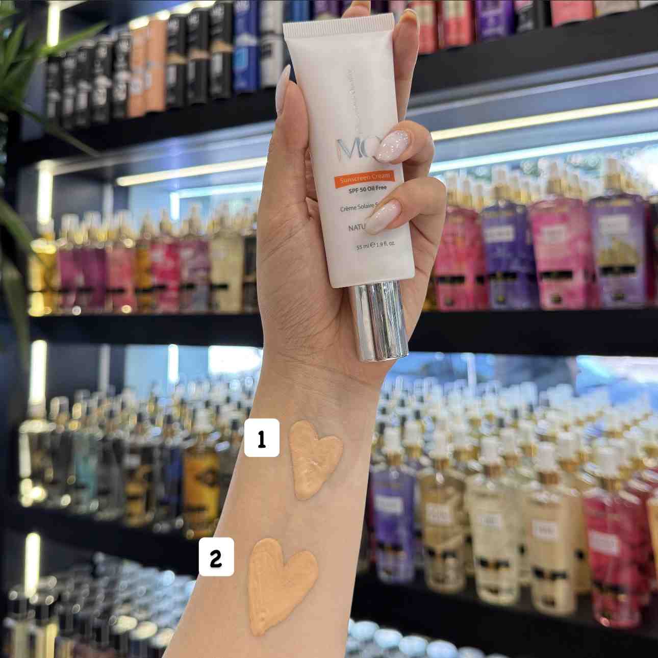 ضد افتاب رنگی ام کیو spf+50 در رنگبندی MQ - گالری دلربا