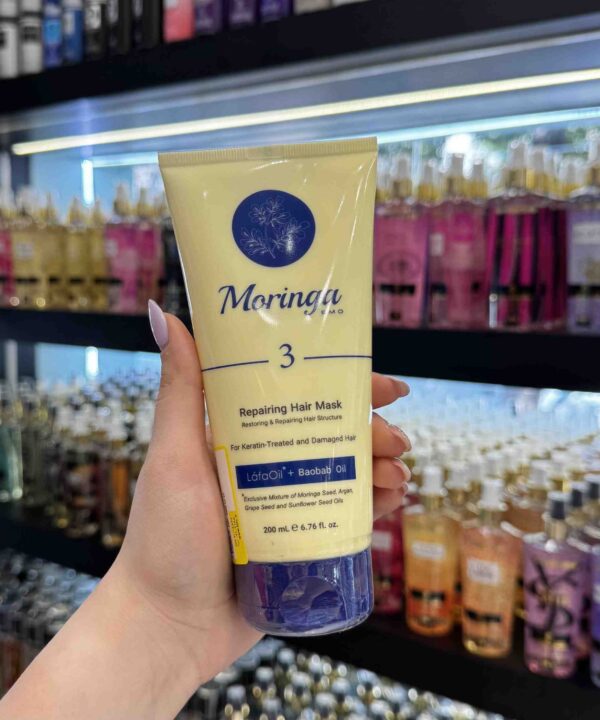 ماسک مو ترمیم کننده مورینگا مناسب موهای کراتینه و آسیب دیده Moringa - گالری دلربا