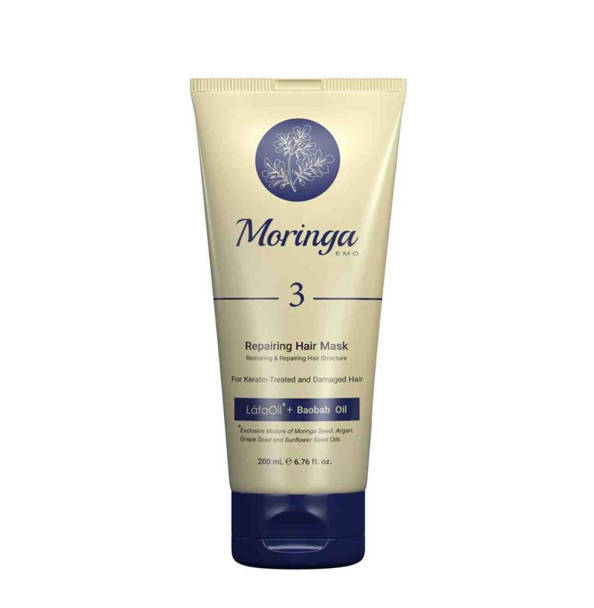 ماسک مو ترمیم کننده مورینگا مناسب موهای کراتینه و آسیب دیده Moringa - گالری دلربا